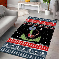 Alien Christmas Area Rug Xmas Holiday Patterns - Wonder Print Shop