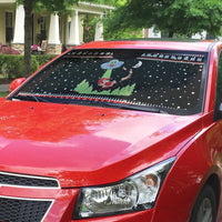 Alien Christmas Auto Sun Shade Xmas Holiday Patterns - Wonder Print Shop