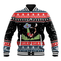 Alien Christmas Baseball Jacket Xmas Holiday Patterns - Wonder Print Shop
