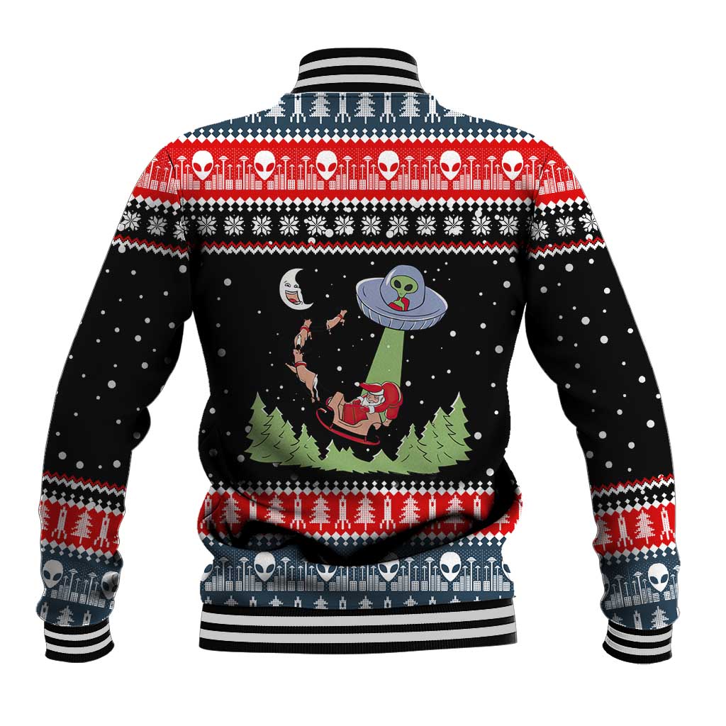 Alien Christmas Baseball Jacket Xmas Holiday Patterns - Wonder Print Shop