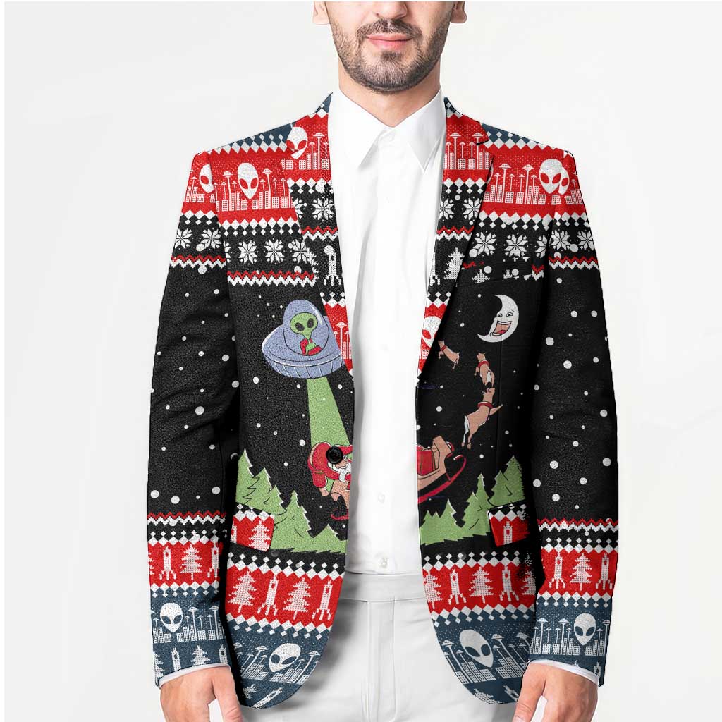 Alien Christmas Blazer Xmas Holiday Patterns - Wonder Print Shop