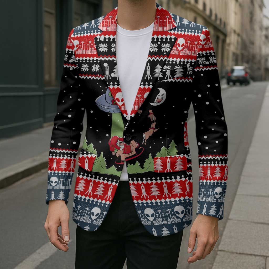 Alien Christmas Blazer Xmas Holiday Patterns - Wonder Print Shop