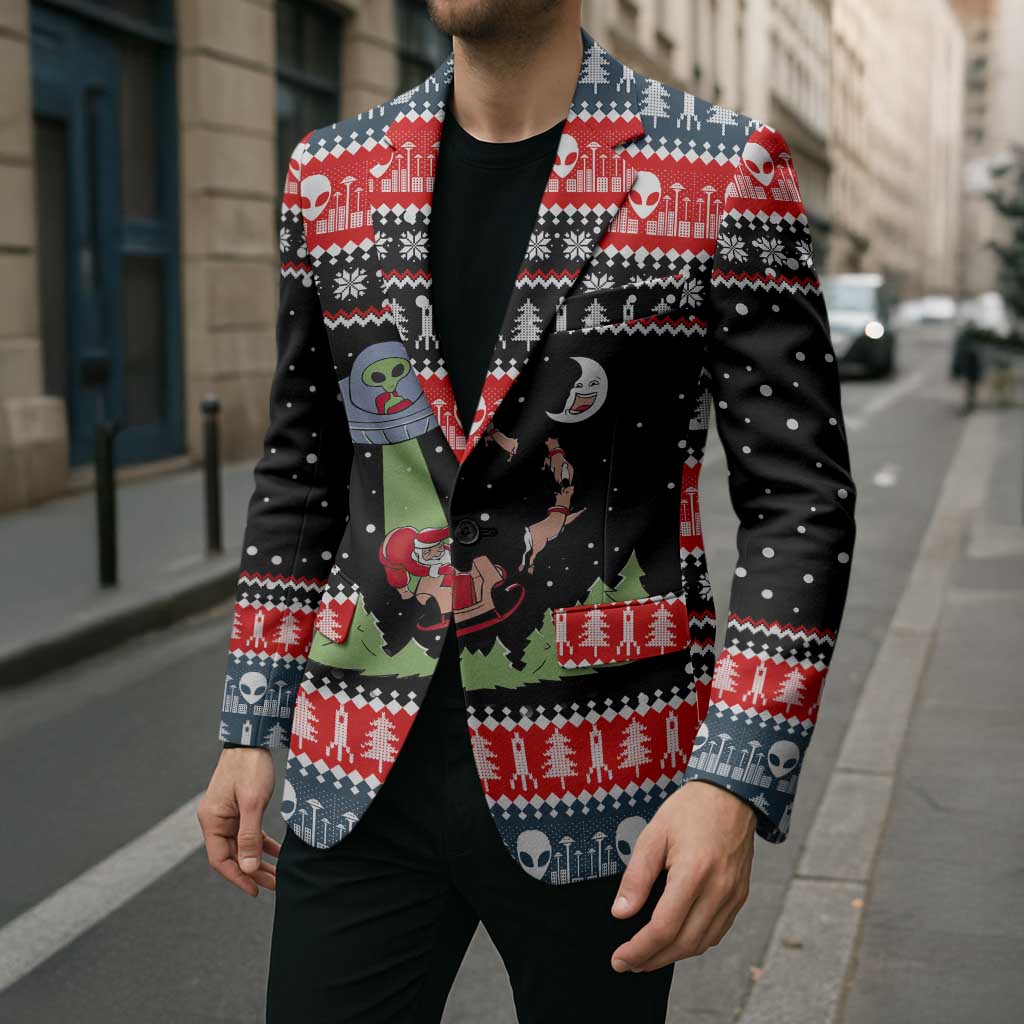 Alien Christmas Blazer Xmas Holiday Patterns - Wonder Print Shop