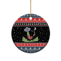Alien Christmas Ceramic Ornament Xmas Holiday Patterns - Wonder Print Shop