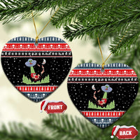 Alien Christmas Ceramic Ornament Xmas Holiday Patterns - Wonder Print Shop
