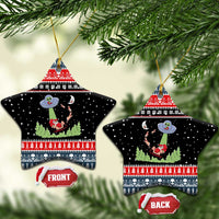 Alien Christmas Ceramic Ornament Xmas Holiday Patterns - Wonder Print Shop