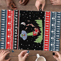 Alien Christmas Puzzle Xmas Holiday Patterns - Wonder Print Shop
