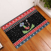 Alien Christmas Rubber Doormat Xmas Holiday Patterns - Wonder Print Shop