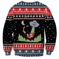 Alien Christmas Sweatshirt Xmas Holiday Patterns - Wonder Print Shop