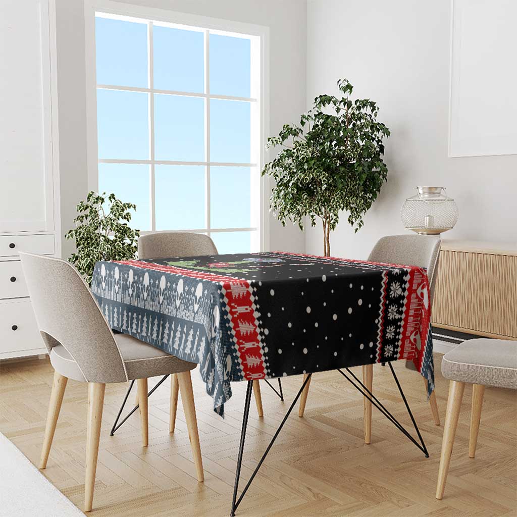 Alien Christmas Tablecloth Xmas Holiday Patterns - Wonder Print Shop