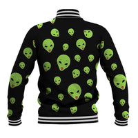 Alien Christmas Baseball Jacket Xmas Holiday Patterns - Wonder Print Shop