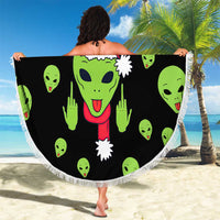 Alien Christmas Beach Blanket Xmas Holiday Patterns - Wonder Print Shop