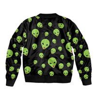 Alien Christmas Bomber Jacket Xmas Holiday Patterns - Wonder Print Shop