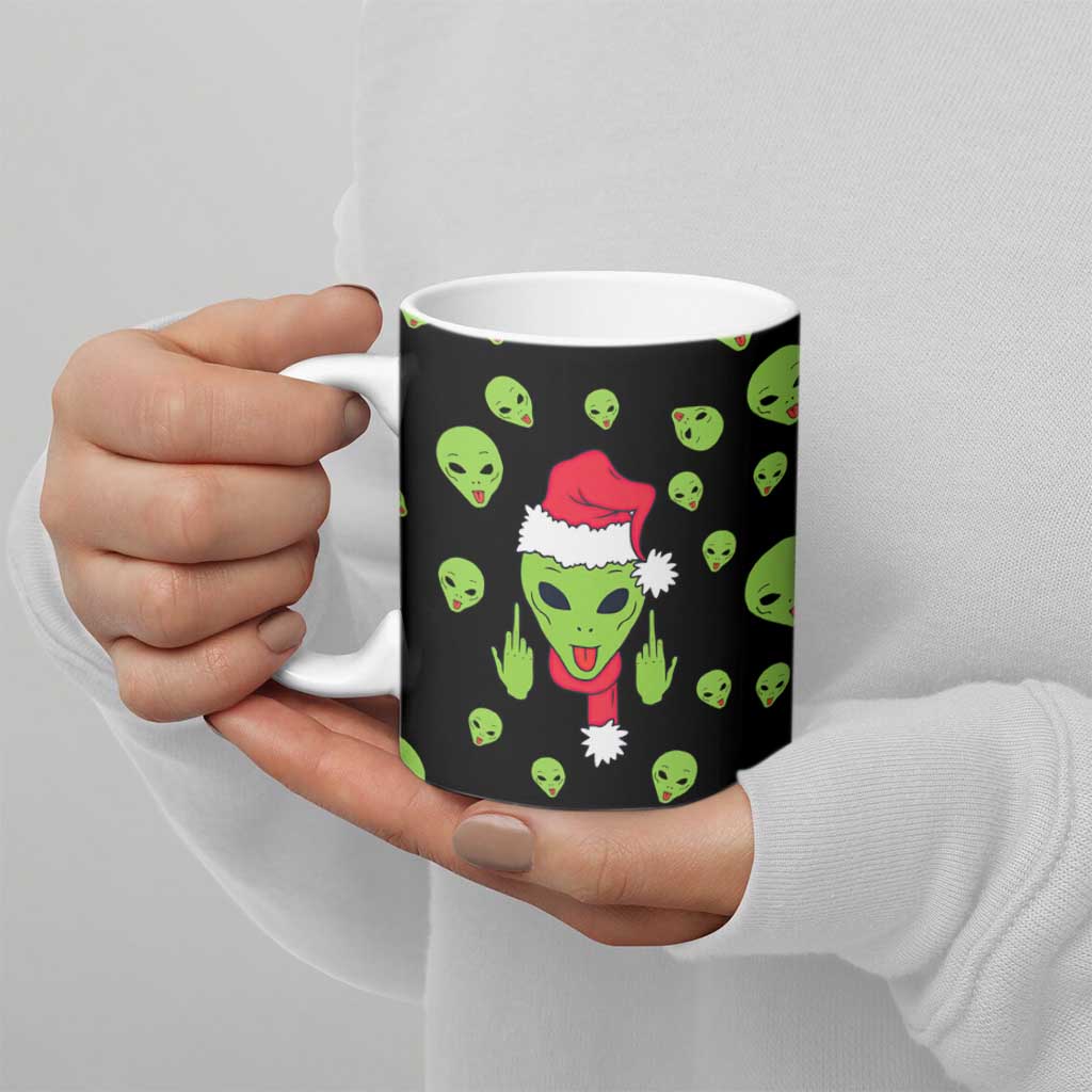 Alien Christmas Ceramic Mug Xmas Holiday Patterns - Wonder Print Shop