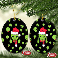 Alien Christmas Ceramic Ornament Xmas Holiday Patterns - Wonder Print Shop