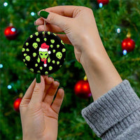 Alien Christmas Ceramic Ornament Xmas Holiday Patterns - Wonder Print Shop
