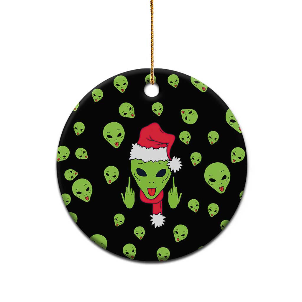 Alien Christmas Ceramic Ornament Xmas Holiday Patterns - Wonder Print Shop