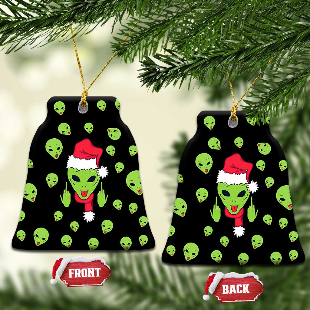 Alien Christmas Ceramic Ornament Xmas Holiday Patterns - Wonder Print Shop