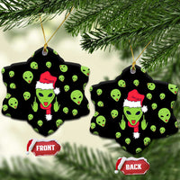 Alien Christmas Ceramic Ornament Xmas Holiday Patterns - Wonder Print Shop
