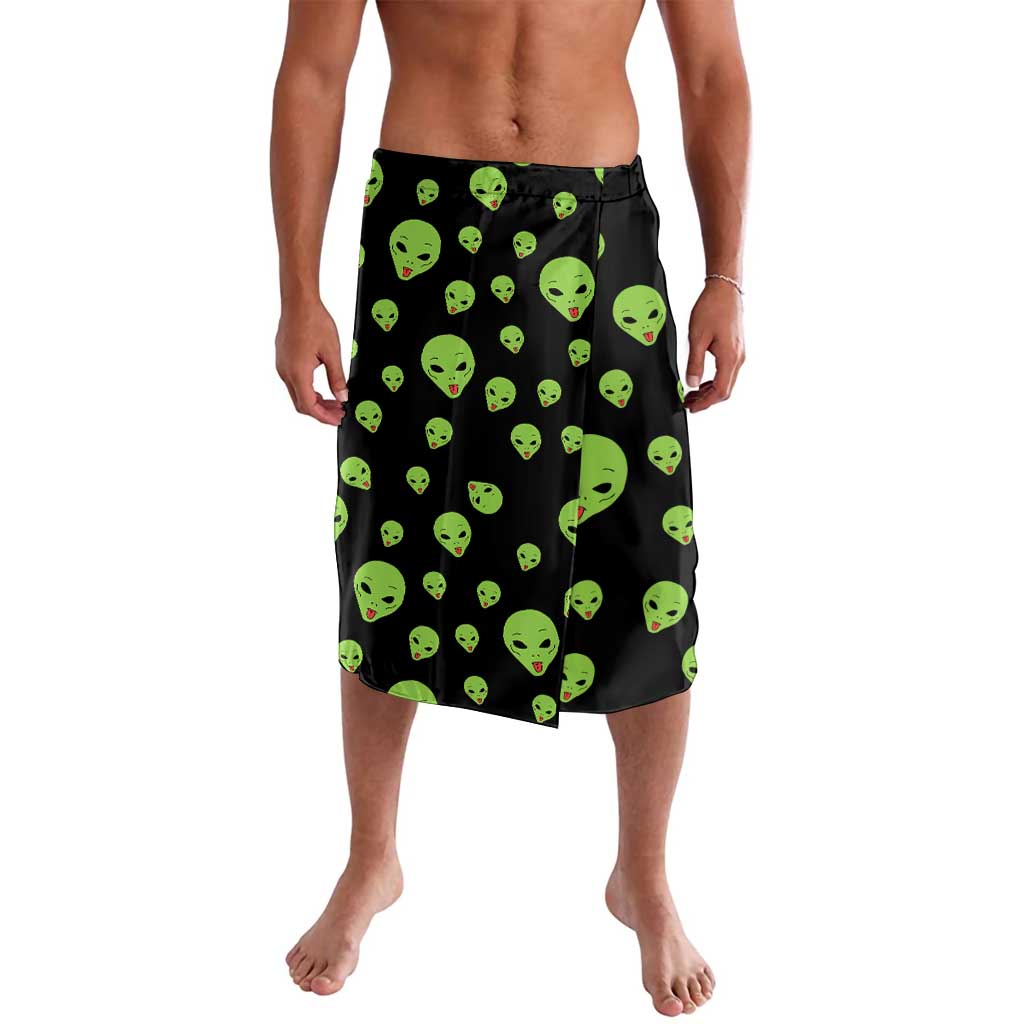 Alien Christmas Lavalava Xmas Holiday Patterns - Wonder Print Shop