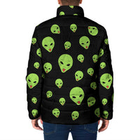 Alien Christmas Padded Jacket Xmas Holiday Patterns - Wonder Print Shop