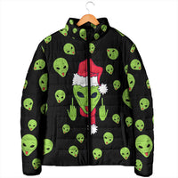 Alien Christmas Padded Jacket Xmas Holiday Patterns - Wonder Print Shop