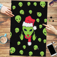 Alien Christmas Puzzle Xmas Holiday Patterns - Wonder Print Shop