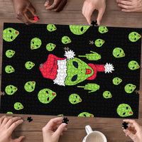 Alien Christmas Puzzle Xmas Holiday Patterns - Wonder Print Shop