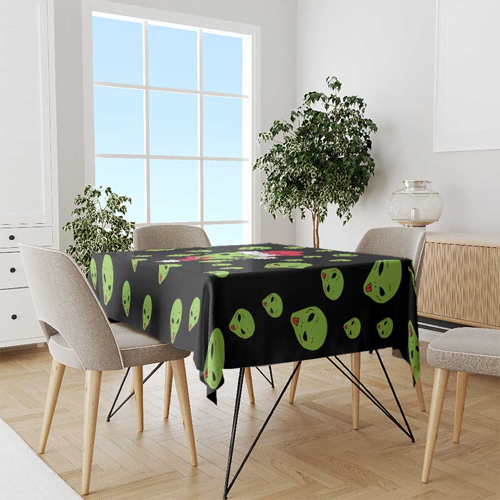 Alien Christmas Tablecloth Xmas Holiday Patterns - Wonder Print Shop
