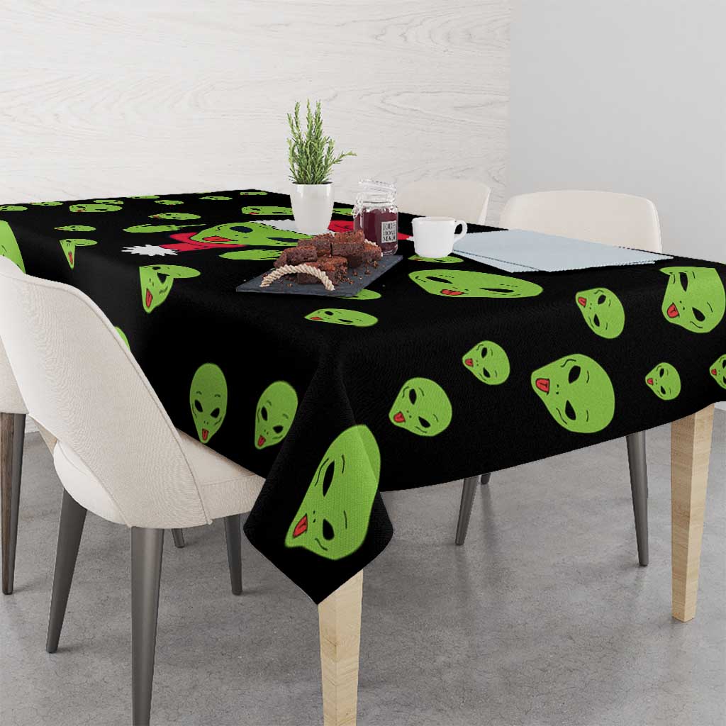 Alien Christmas Tablecloth Xmas Holiday Patterns - Wonder Print Shop