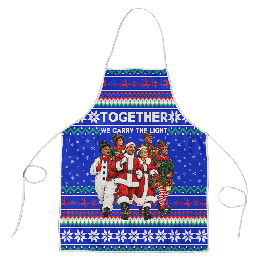 Civil Rights Leaders Christmas Apron Pattern Vintage Retro Black History Freedom Art