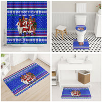 Civil Rights Leaders Christmas Bathroom Set Pattern Vintage Retro Black History Freedom Art