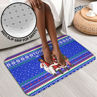 Civil Rights Leaders Christmas Bathroom Set Pattern Vintage Retro Black History Freedom Art