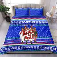 Civil Rights Leaders Christmas Bedding Set Pattern Vintage Retro Black History Freedom Art