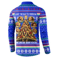 Civil Rights Leaders Christmas Button Sweatshirt Pattern Vintage Retro Black History Freedom Art