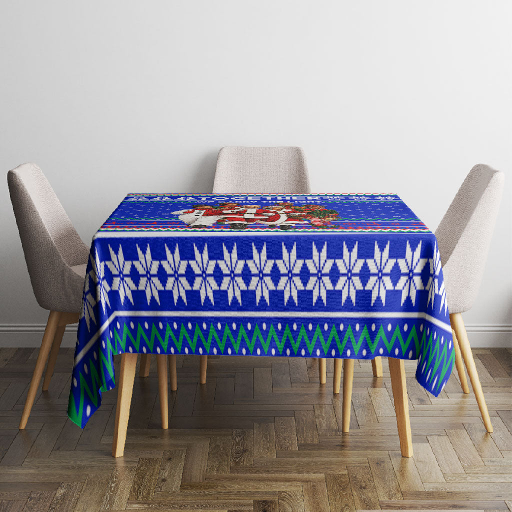 Civil Rights Leaders Christmas Tablecloth Pattern Vintage Retro Black History Freedom Art