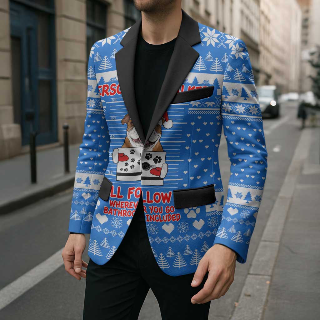 Christmas Stalker Bulldog Blazer Xmas Holiday Patterns - Wonder Print Shop