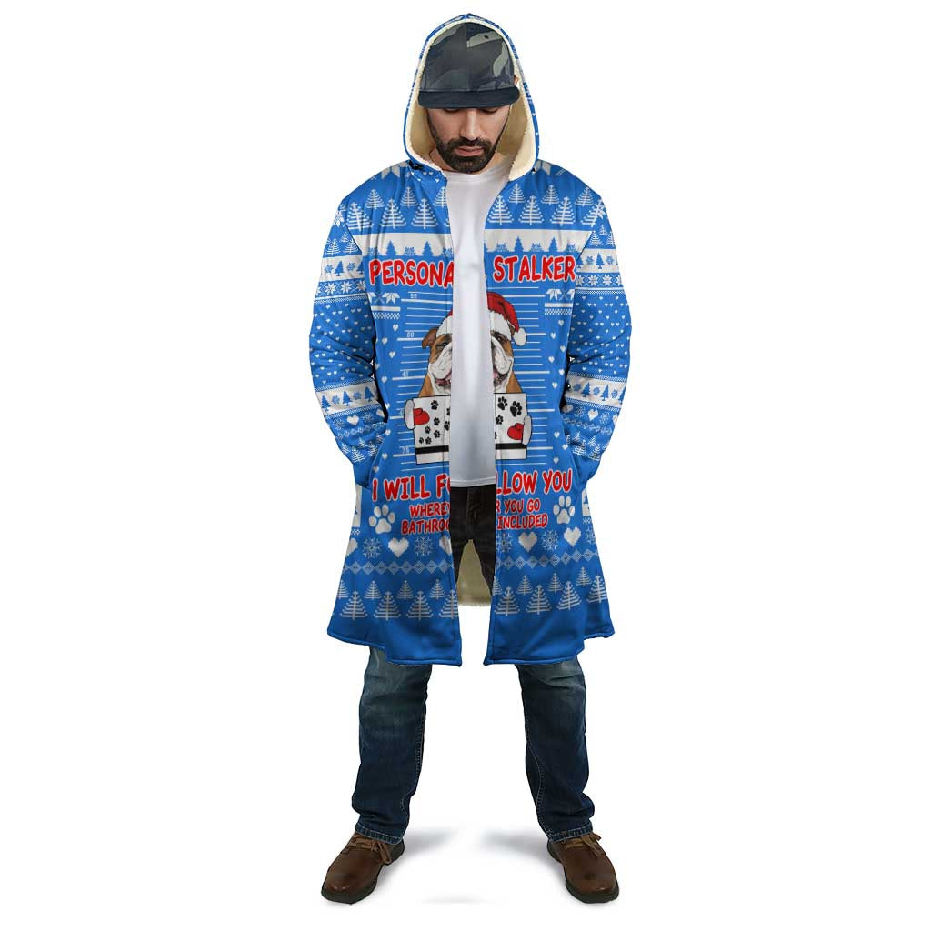 Christmas Stalker Bulldog Cloak Xmas Holiday Patterns - Wonder Print Shop