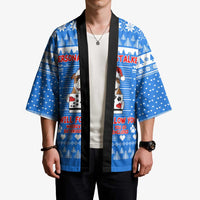 Christmas Stalker Bulldog Kimono Xmas Holiday Patterns - Wonder Print Shop