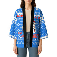 Christmas Stalker Bulldog Kimono Xmas Holiday Patterns - Wonder Print Shop