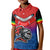 Warning Kinda Crazy Messy Bun Skull Kid Polo Shirt - Wonder Print Shop