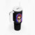 Warning Kinda Crazy Messy Bun Skull Tumbler With Handle - Wonder Print Shop