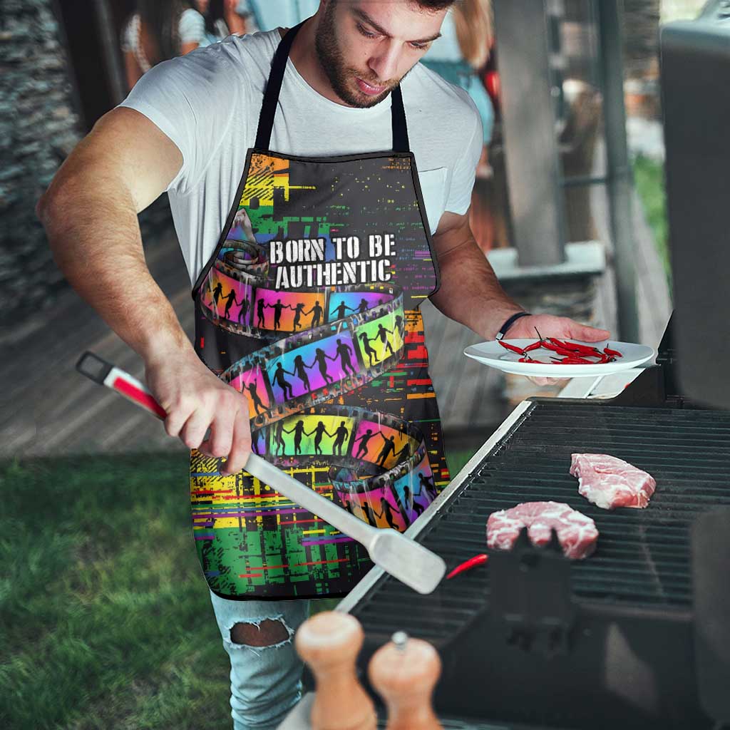 100% Human Apron Born to Be Authentic