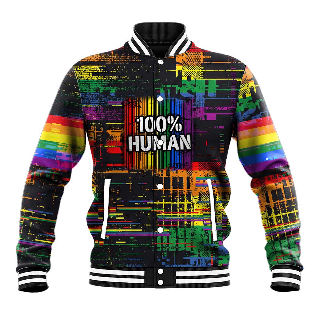 100% Human Baseball Jacket Born to Be Authentic