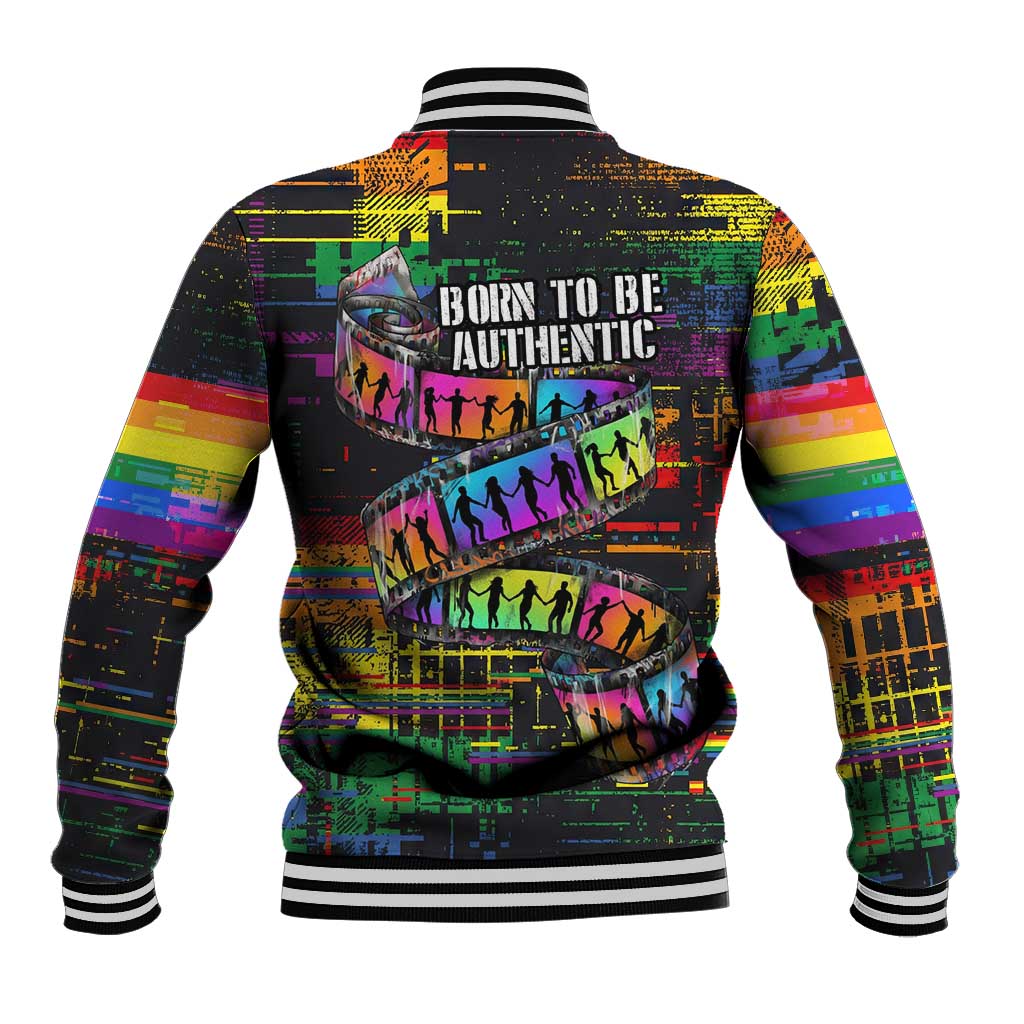 100% Human Baseball Jacket Born to Be Authentic