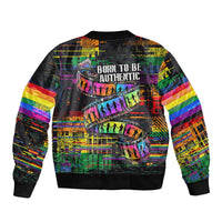 100% Human Bomber Jacket Born to Be Authentic