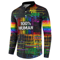 100% Human Button Sweatshirt Born to Be Authentic
