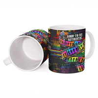 100% Human Ceramic Mug Born to Be Authentic