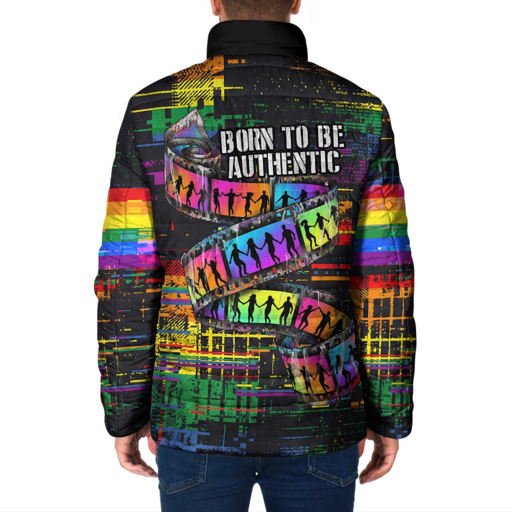 100% Human Padded Jacket Born to Be Authentic