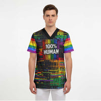 100% Human Scrub Top Born to Be Authentic